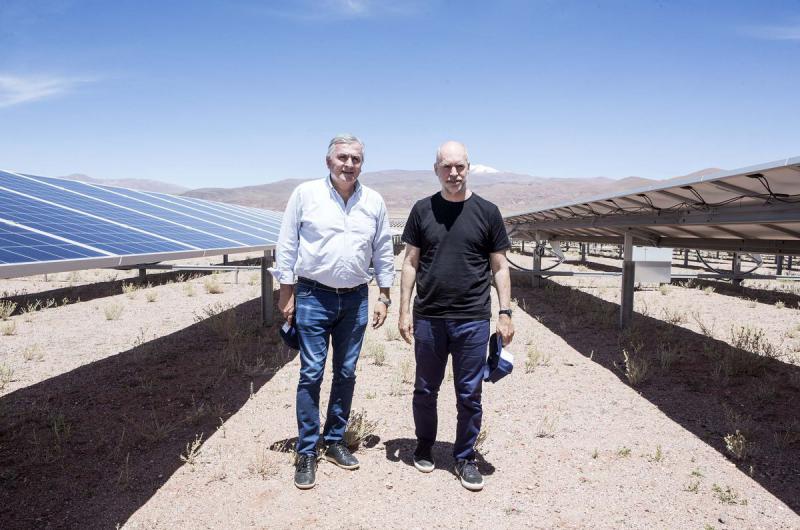 Morales expuso a Larreta el cambio de la matriz productiva en Jujuy