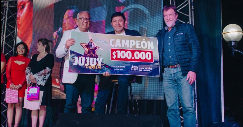 En el cierre de Jujuy Canta los sampedrentildeos votaron como mejor artista a Nelson Ramos