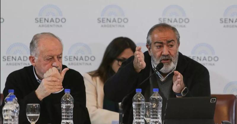 La CGT y la CTA cuestionaron en el Senado los proyectos de Milei