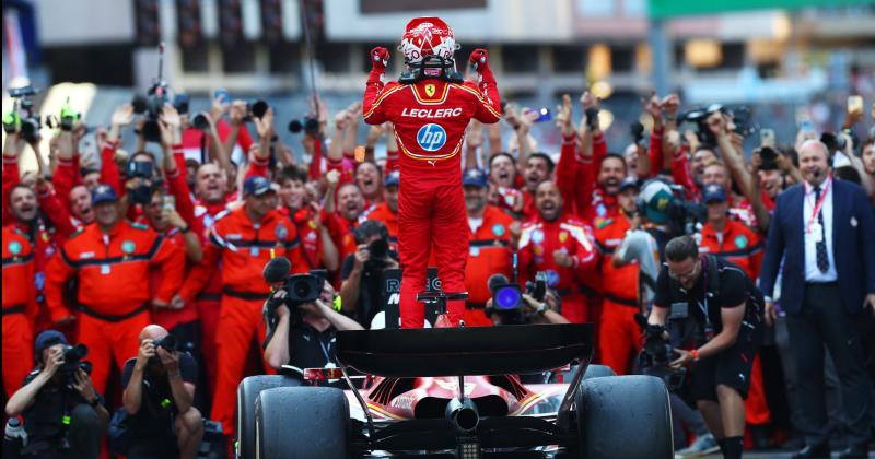 Leclerc se hizo fuerte como local y ganoacute el Gran Premio de Moacutenaco