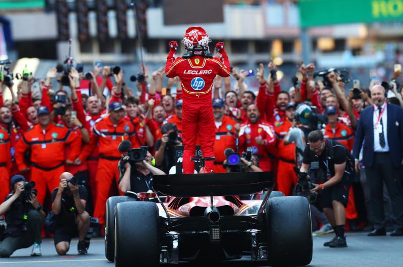 Leclerc se hizo fuerte como local y ganoacute el Gran Premio de Moacutenaco