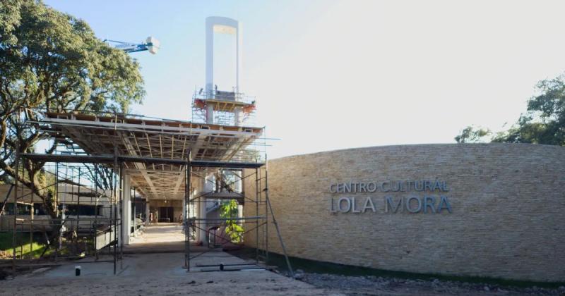 A buen ritmo continuacutean las obras  del centro cultural Lola Mora en Alto La Vintildea