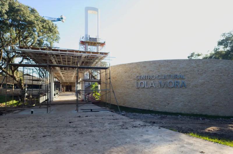 A buen ritmo continuacutean las obras  del centro cultural Lola Mora en Alto La Vintildea