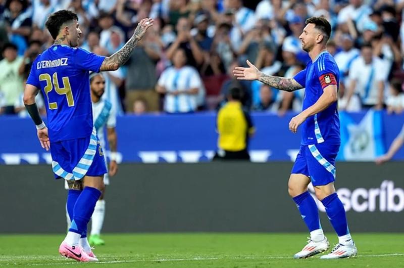 Argentina goleoacute a Guatemala y llega afilado a la Copa Ameacuterica