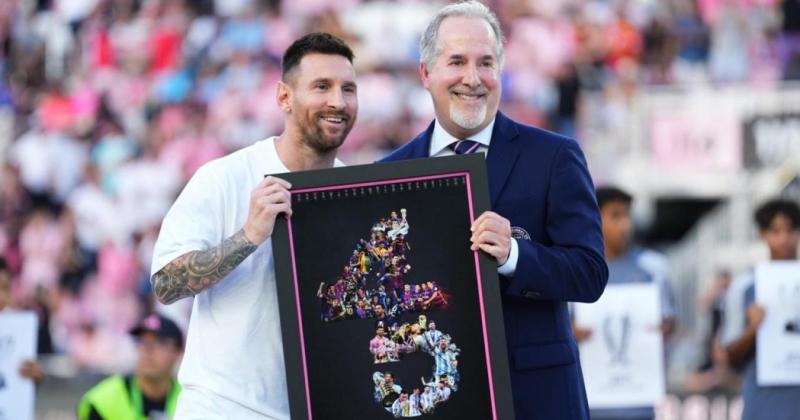 Inter Miami homenajeoacute a Lionel Messi por sus 45 tiacutetulos obtenidos