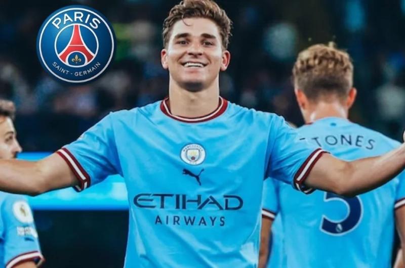 PSG interesado en Juliaacuten Aacutelvarez- iquestSe iraacute del City 