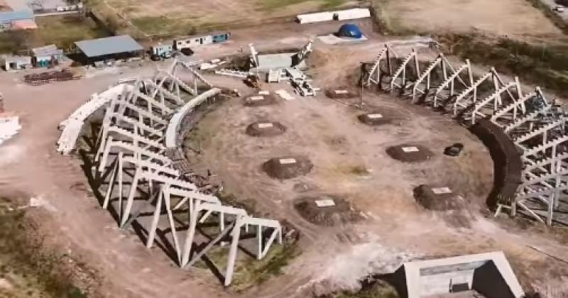 Avances de la Ciudad Deportiva en barrio Alto Comedero