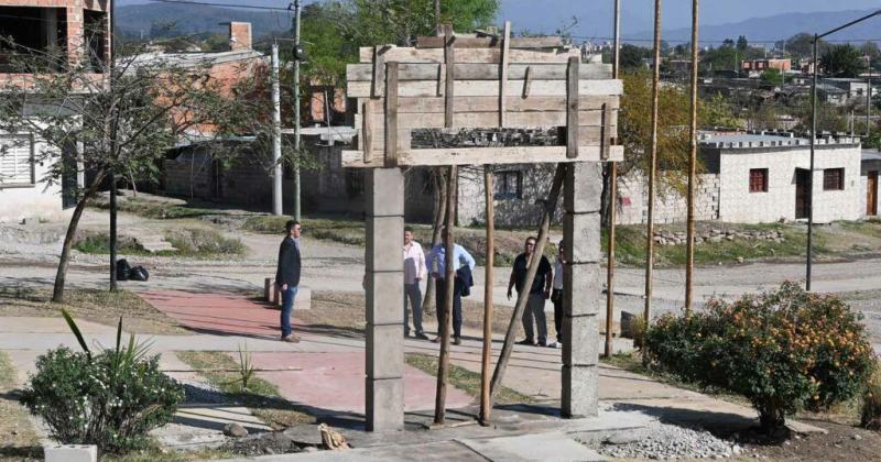 En el parque General Belgrano de Alto Comedero inauguraraacuten el Arco de la Paz