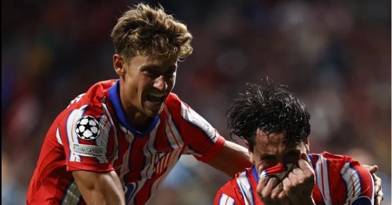 El Atleacutetico de Madrid ganoacute sobre el final en su debut en la nueva Champions League