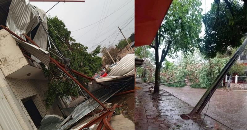 Fuerte temporal se abatioacute en Libertador y causoacute destrozos