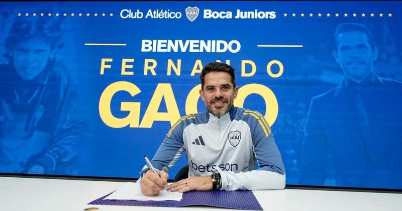 Fernando Gago fue presentado como DT de Boca