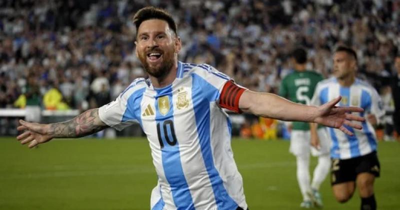 Con un triplete de Messi Argentina goleoacute a Bolivia por las Eliminatorias