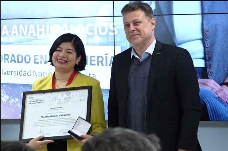 Investigadora jujentildea ganoacute premio nacional a la mejor tesis doctoral en ingenieriacutea