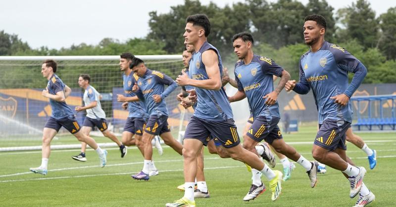 Boca  entrenoacute pensando en el choque con Veacutelez