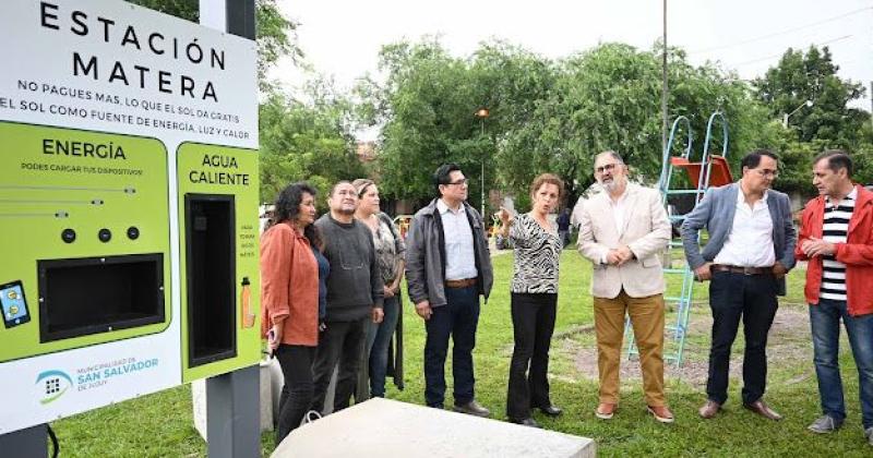 Inauguraron una nueva estacioacuten matera en la plaza Tres Fundaciones