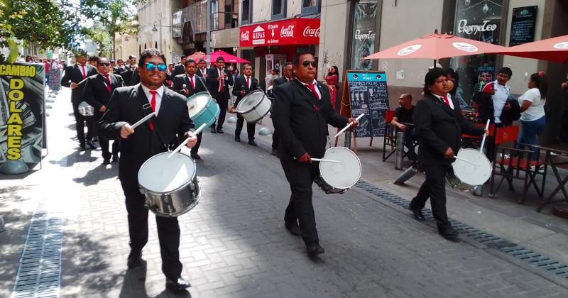 Villancicos navidentildeos en el centro de la ciudad