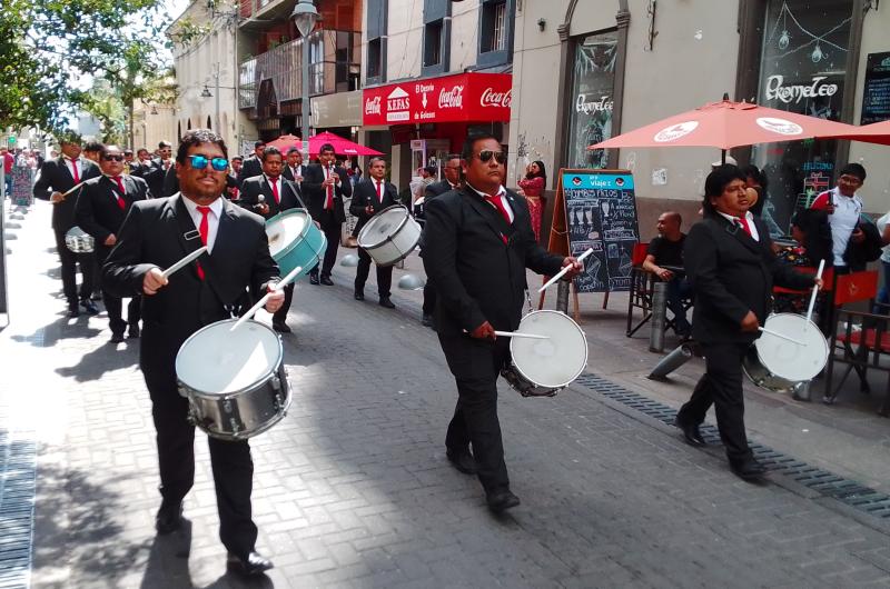 Villancicos navidentildeos en el centro de la ciudad