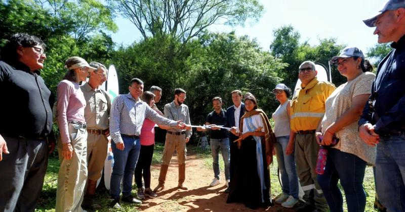 Inauguraron obras en el Sendero del Mangrullo en la reserva Las Lancitas