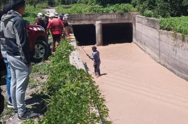 Joven desaparecido al caerse a un canal en Alto Comedero