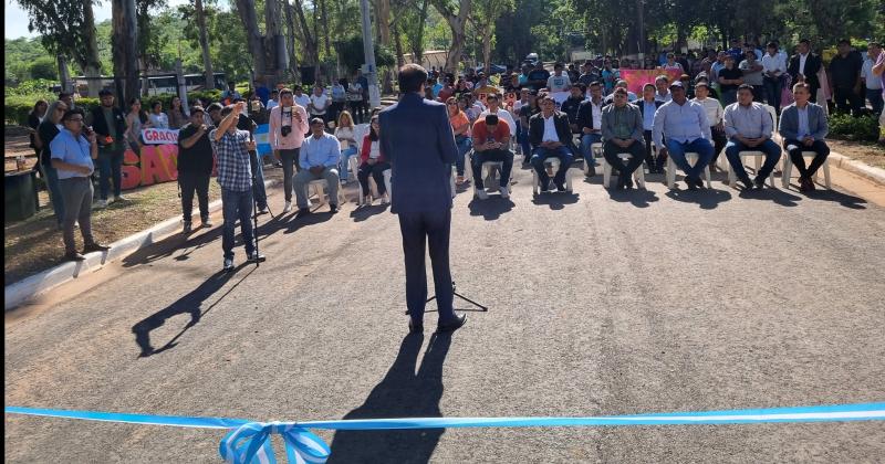 Carlos Sadir inauguroacute obra de pavimentacioacuten en Puesto Viejo