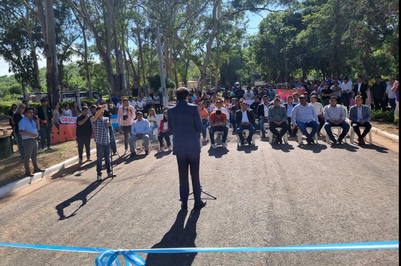 Carlos Sadir inauguroacute obra de pavimentacioacuten en Puesto Viejo