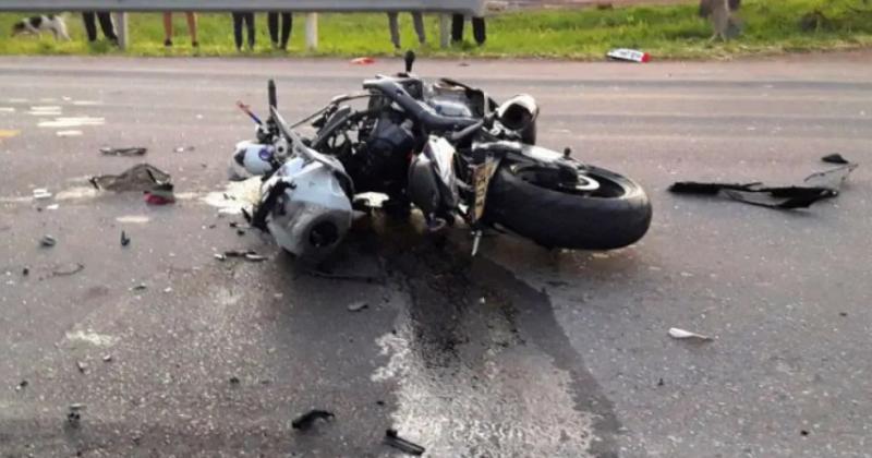 Motociclista brasilentildeo se encuentra grave tras chocar una camioneta en la ruta 52