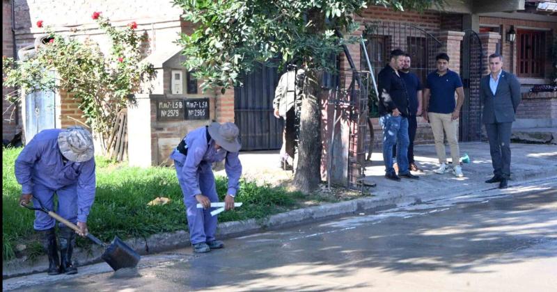 A buen ritmo avanza la obra mixta de pavimentacioacuten de calle Cicarelli 