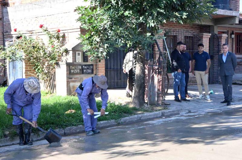 A buen ritmo avanza la obra mixta de pavimentacioacuten de calle Cicarelli 