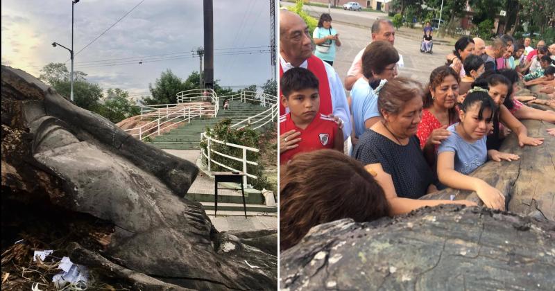 Despiden al Cristo de la Hermandad y la comuna trabaja en su reemplazo