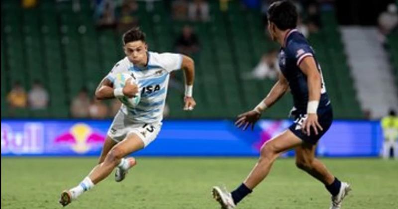 Los Pumas con un triunfo y una derrota en el arranque del Seven de Perth