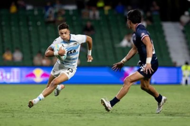 Los Pumas con un triunfo y una derrota en el arranque del Seven de Perth