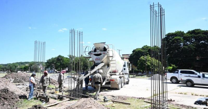 Avanzan las obras del futuro multiespacio municipal de barrio General Arias