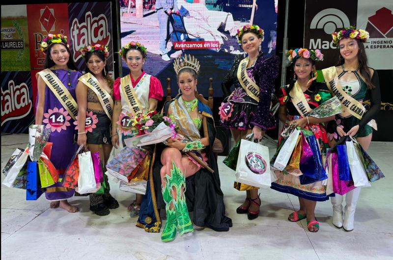 Ana Cecilia Herrera fue coronada como la Reina Provincial del Carnaval 2025