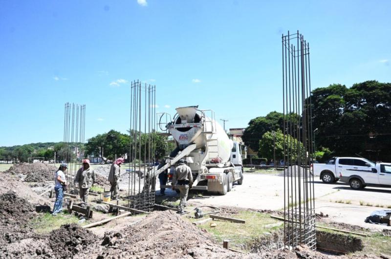 Avanzan las obras del futuro multiespacio municipal de barrio General Arias